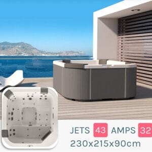 <b>Jacuzzi<sup>®</sup></b><br /><i>Santorini™</i></sup><p style="color:black;"><br><b>TO ORDER</b></p>