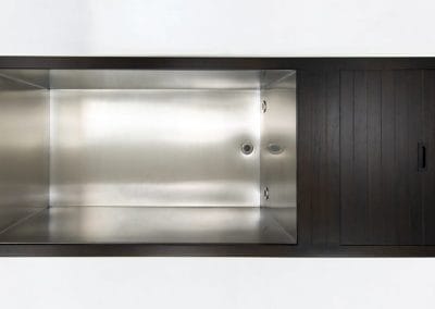 Chill Tub Ice Bath Stainless Steel + Teak + Aluminium