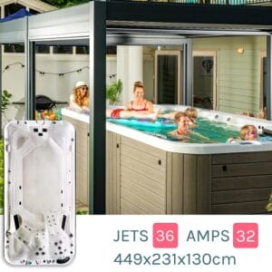 <b>Sun & Soul™</b><br><i>Soul 4500</i><br> Swimspa Pool <p style="color:black;"><br><b> TO ORDER</b></p>